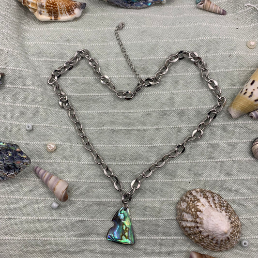 Halskette | Paua Muschel 40 cm Edelstahl