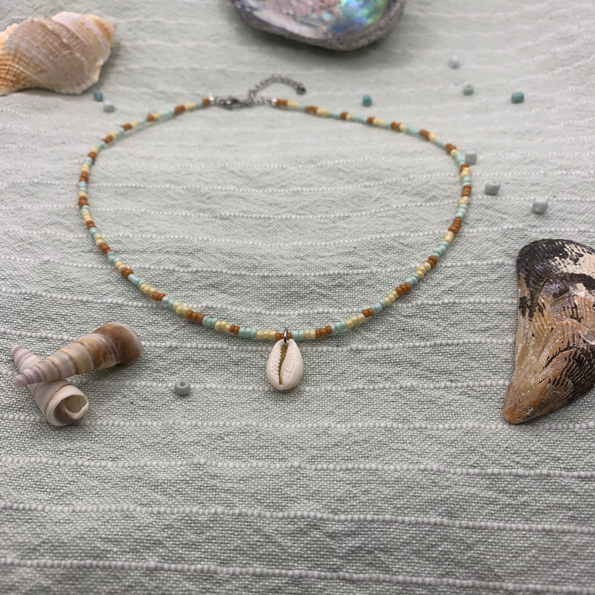 Cute shell necklace clearance