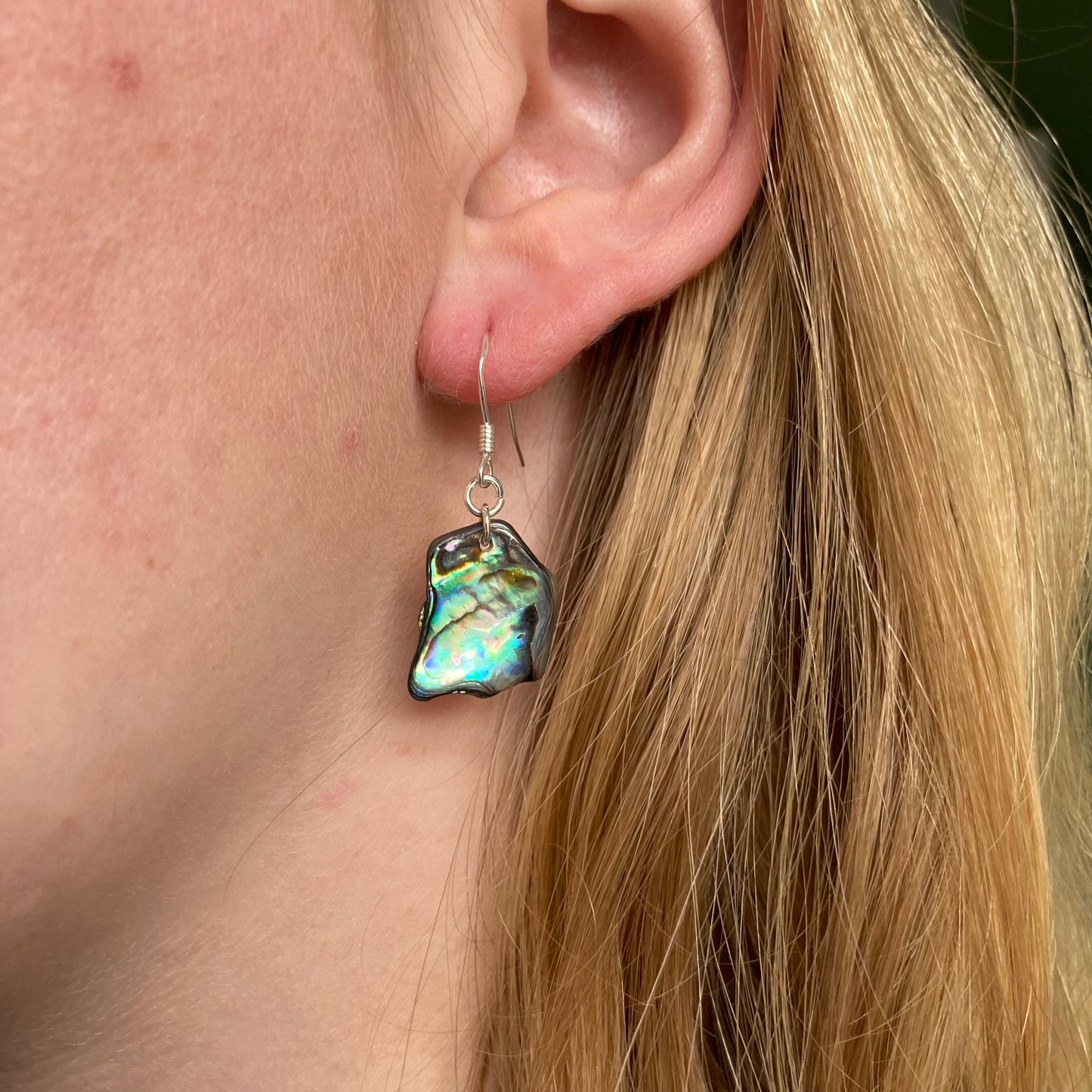 Earrings surprise piece - paua shell 925 silver / gold