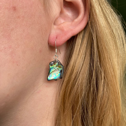 Earrings surprise piece | paua shell 925 silver / gold